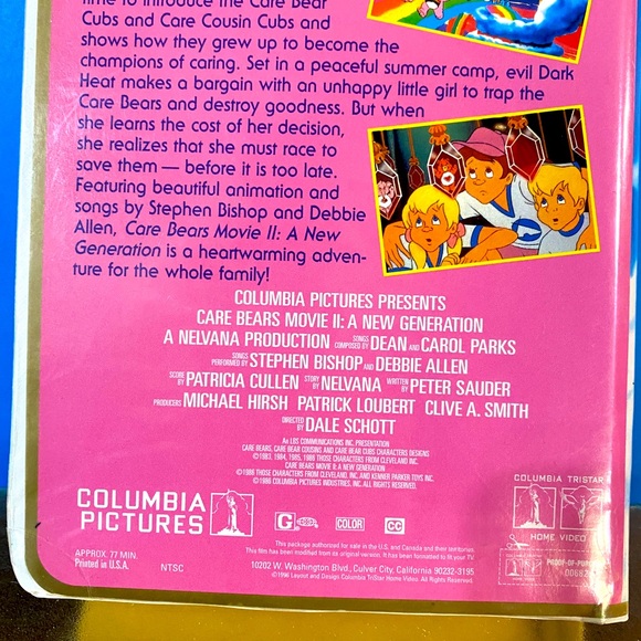 CARE BEARS 1986 MOVIE II A NEW GENERATION COLUMBIA TRISTA COLLECTION VHS 77min - Picture 5 of 13